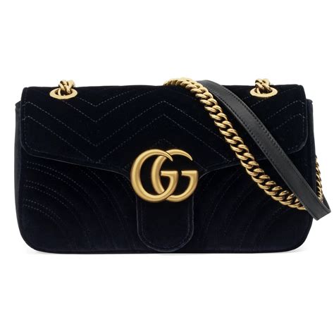 gucci gg marmont black velvet shoulder bag|gg marmont small tote bag.